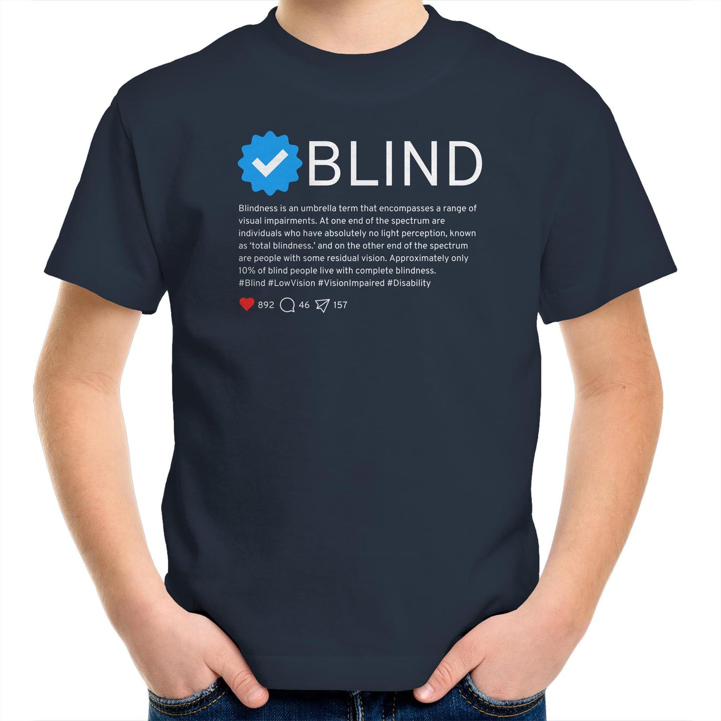 Verified Tick Blind - Kids Youth T-Shirt