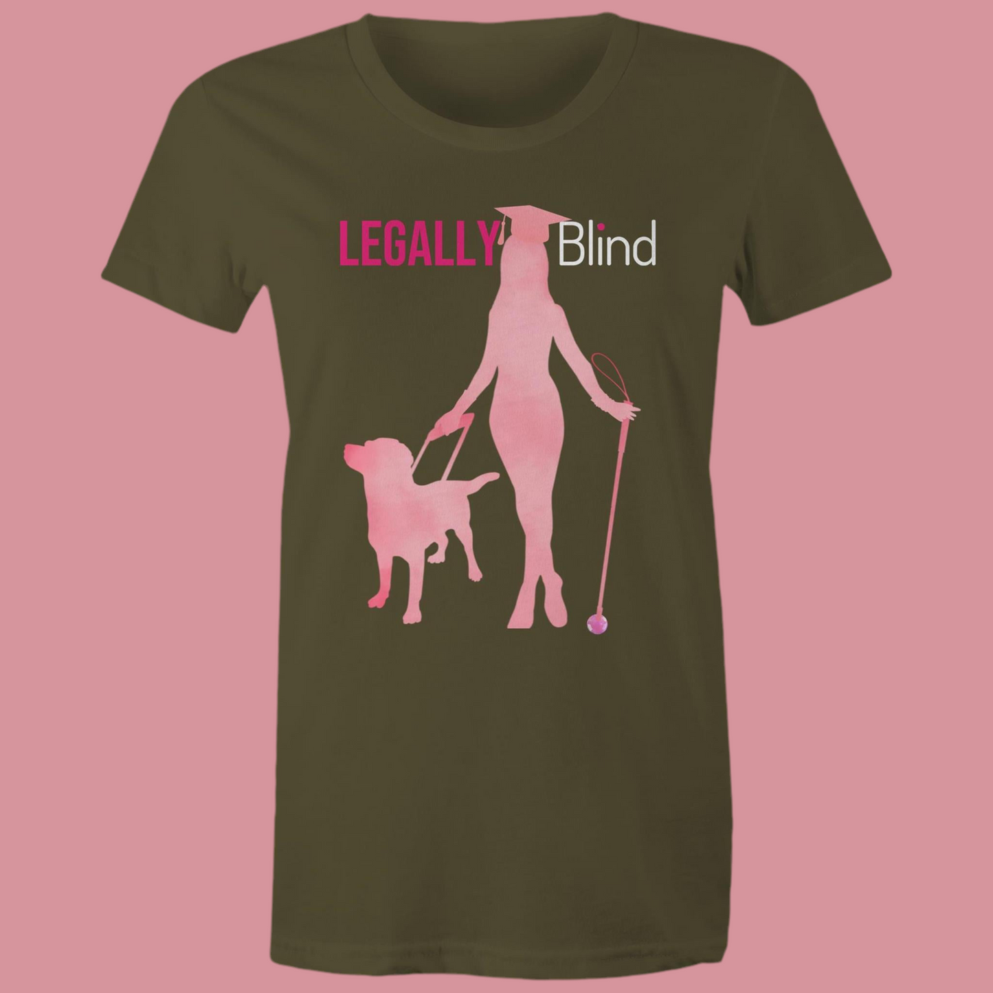 Legally Blind Graduate - Women's Maple Tee