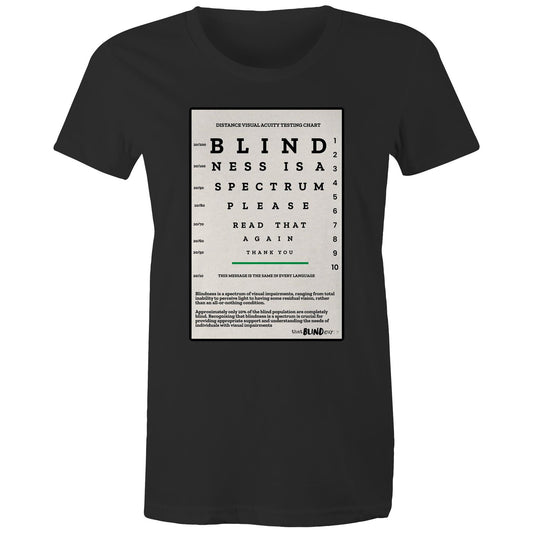 Eye Chart - Women's Maple Tee
