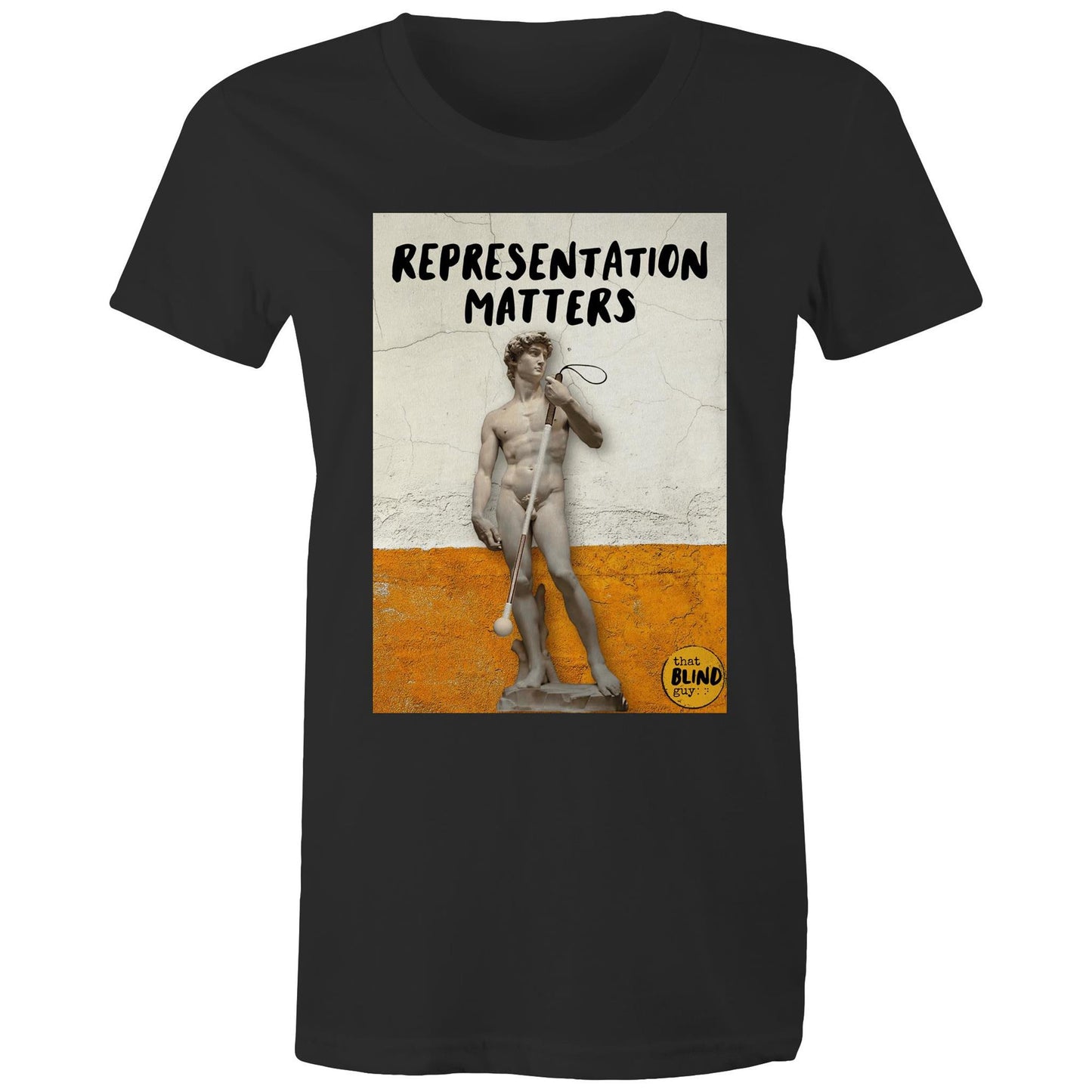 Representation Matters Statue of David - Women's Tee