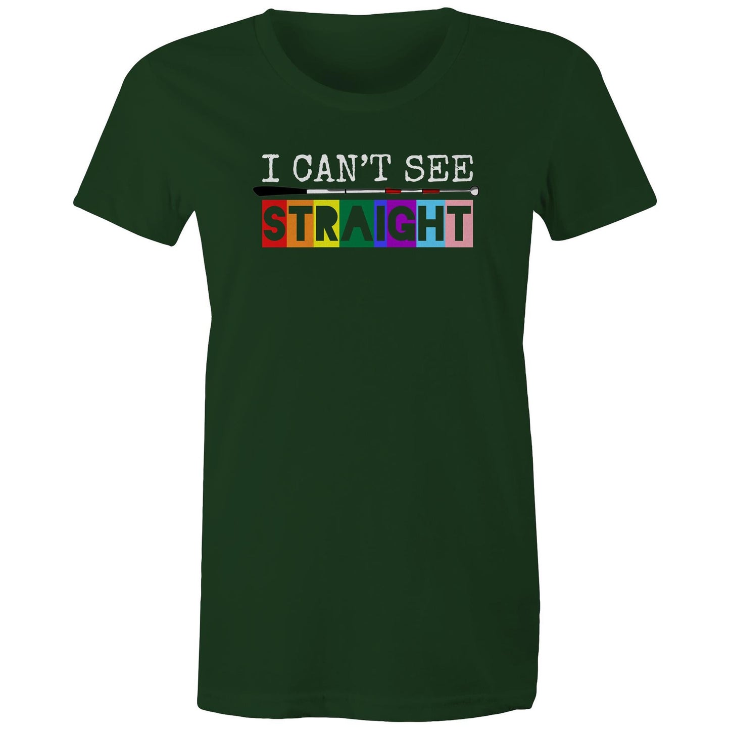 I Can’t See - STRAIGHT - Women's Maple Tee