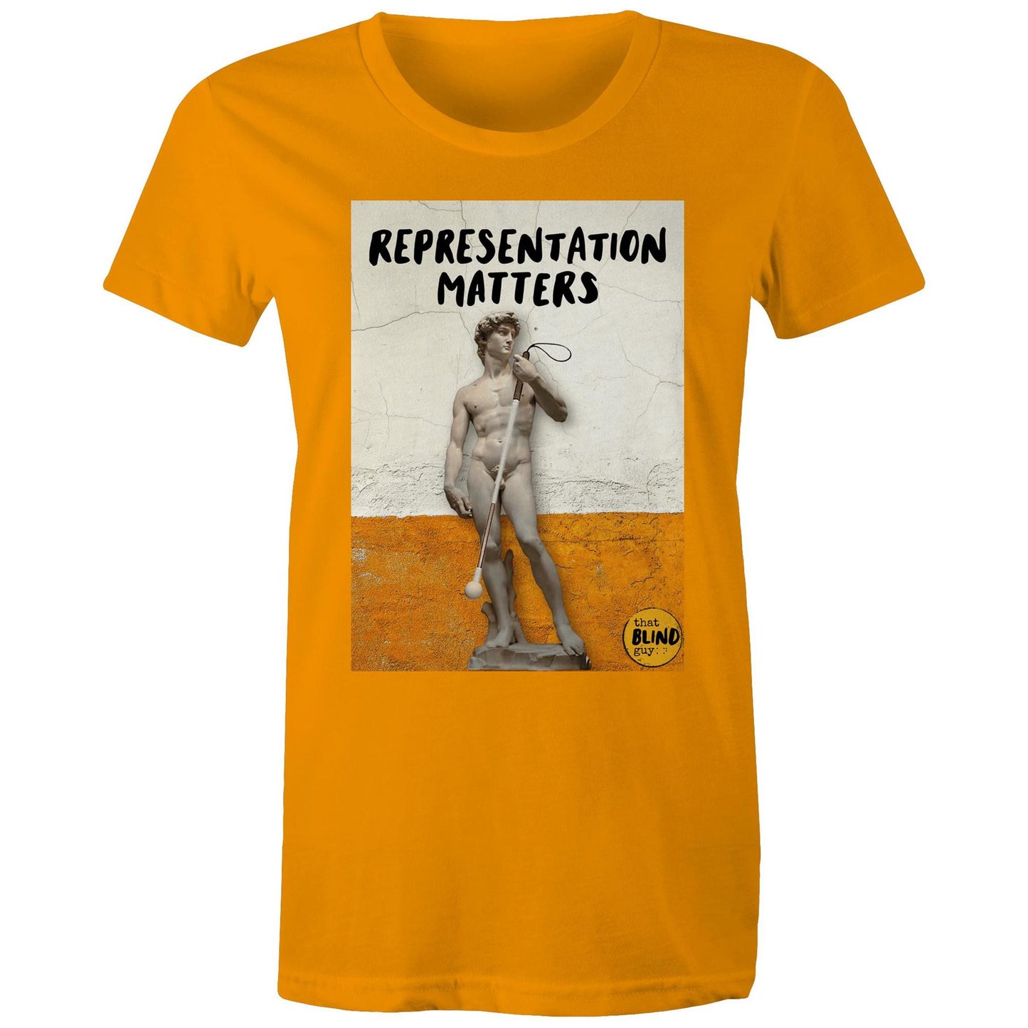 Representation Matters Statue of David - Women's Tee