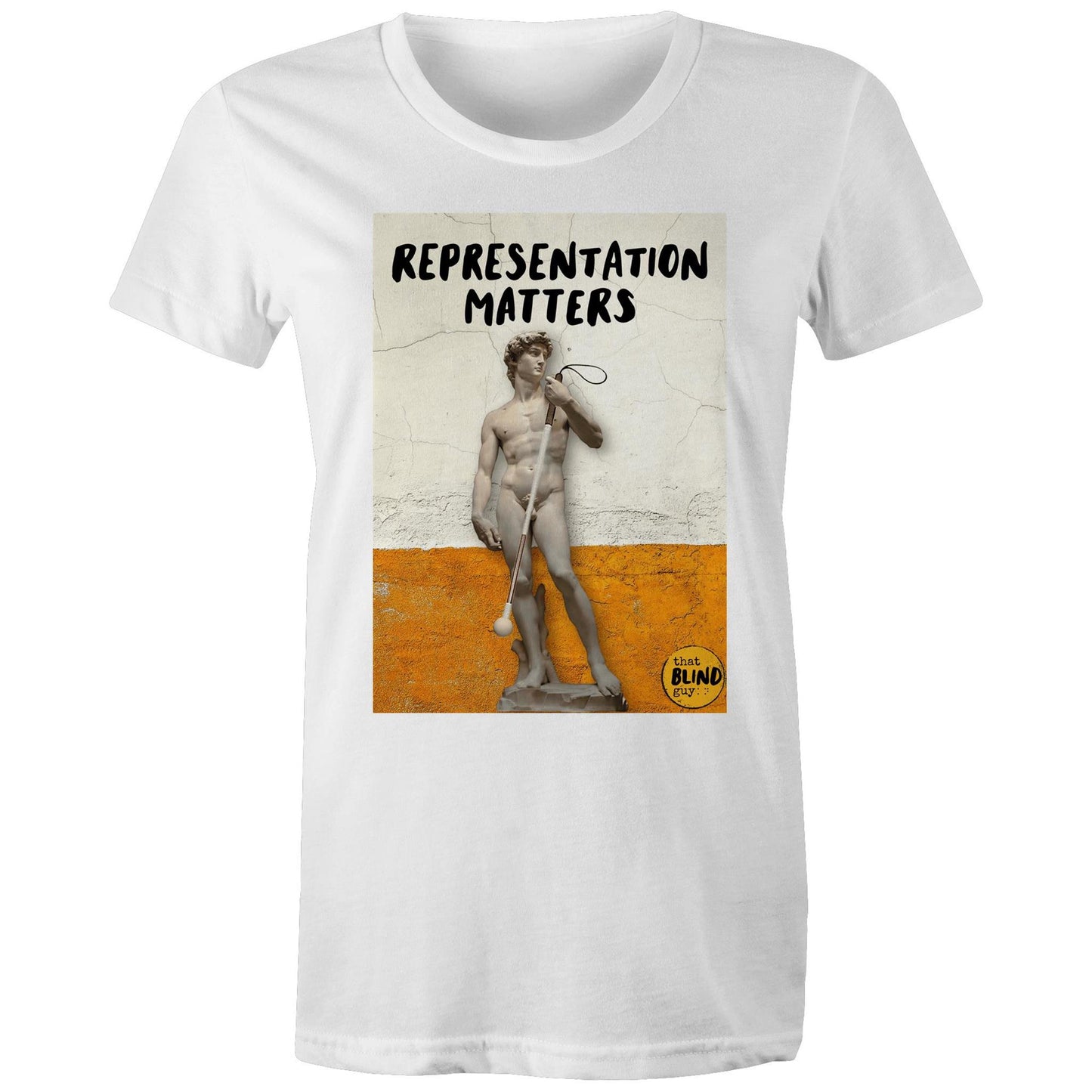Representation Matters Statue of David - Women's Tee