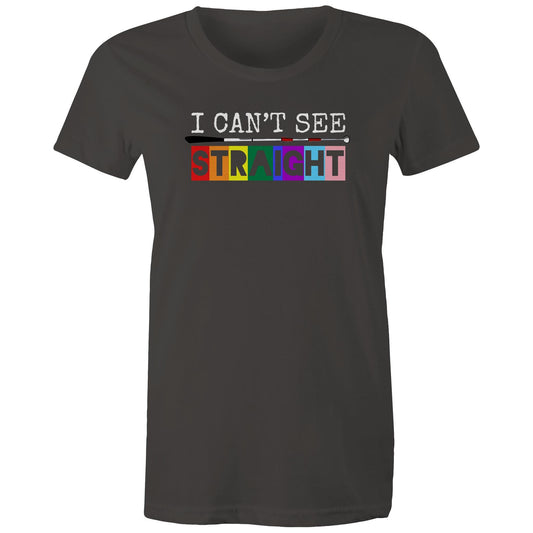 I Can’t See - STRAIGHT - Women's Maple Tee