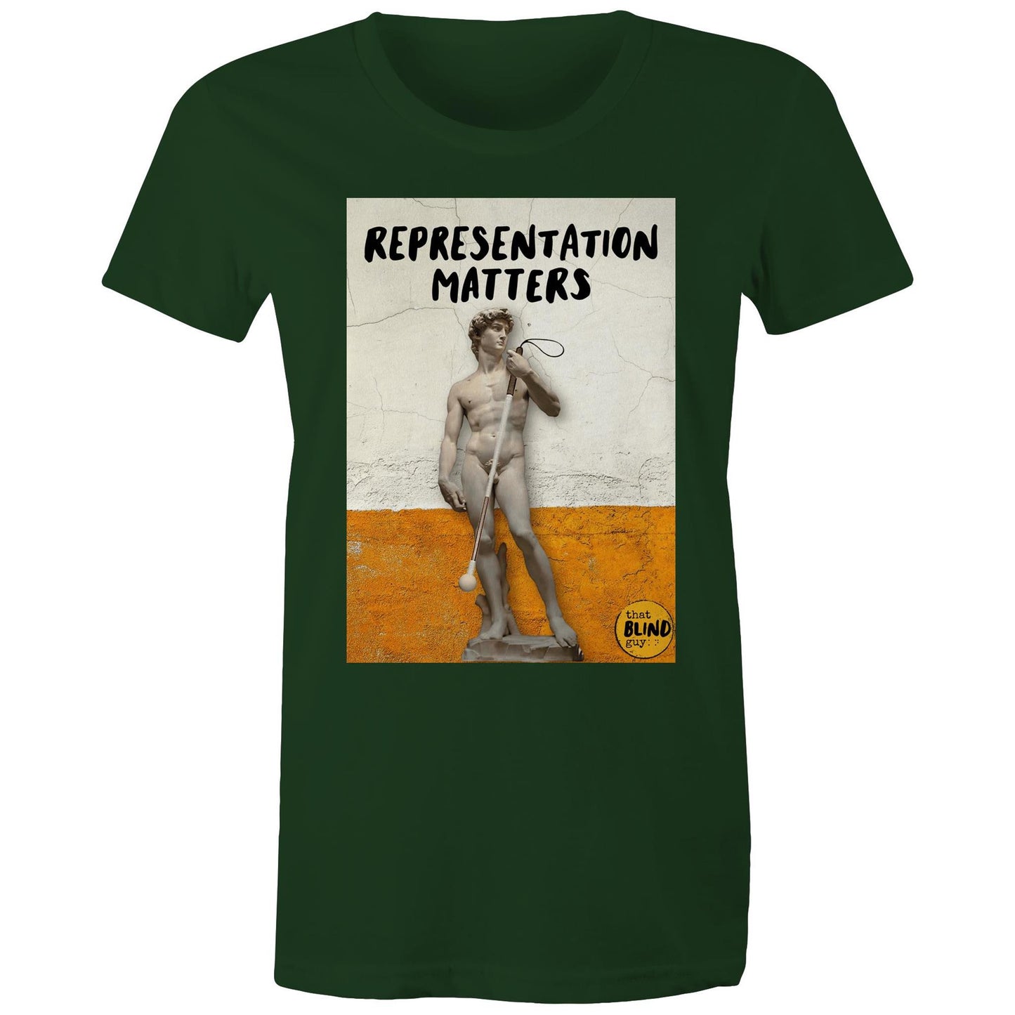 Representation Matters Statue of David - Women's Tee