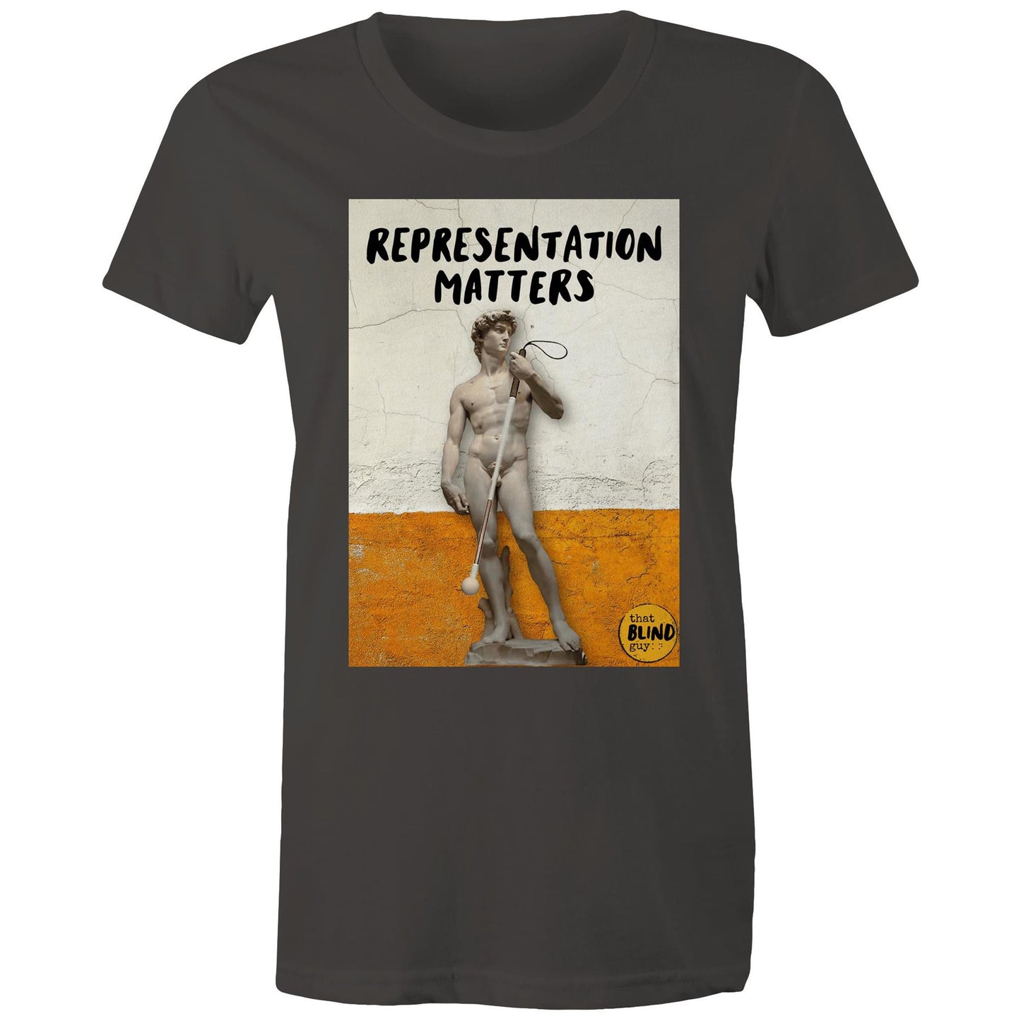Representation Matters Statue of David - Women's Tee