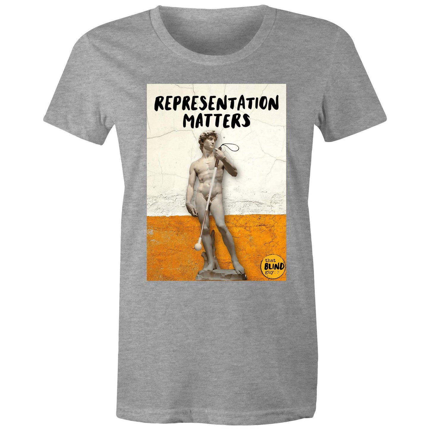 Representation Matters Statue of David - Women's Tee