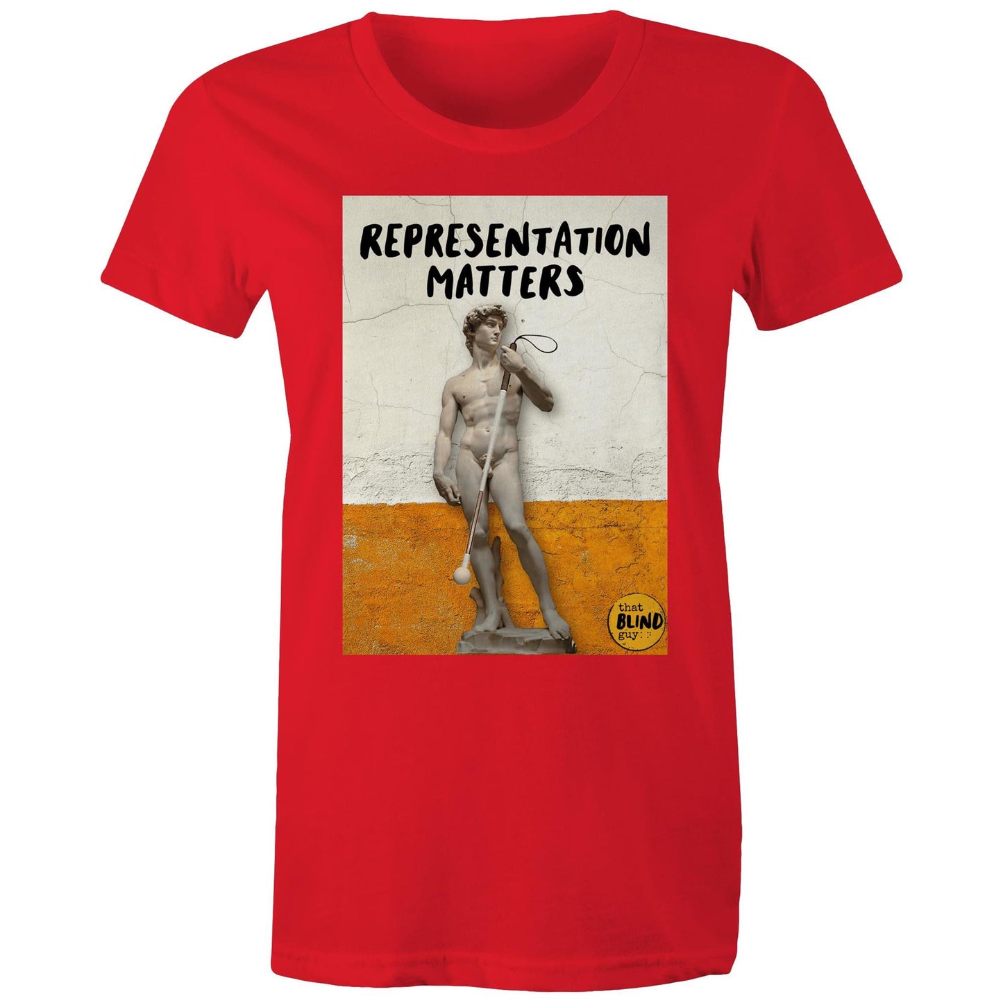 Representation Matters Statue of David - Women's Tee