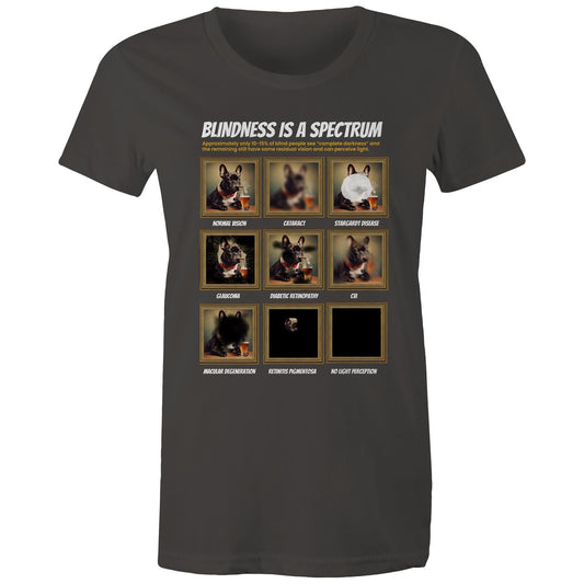 Framed Frenchie - Blindness Gallery - Women's Maple Tee