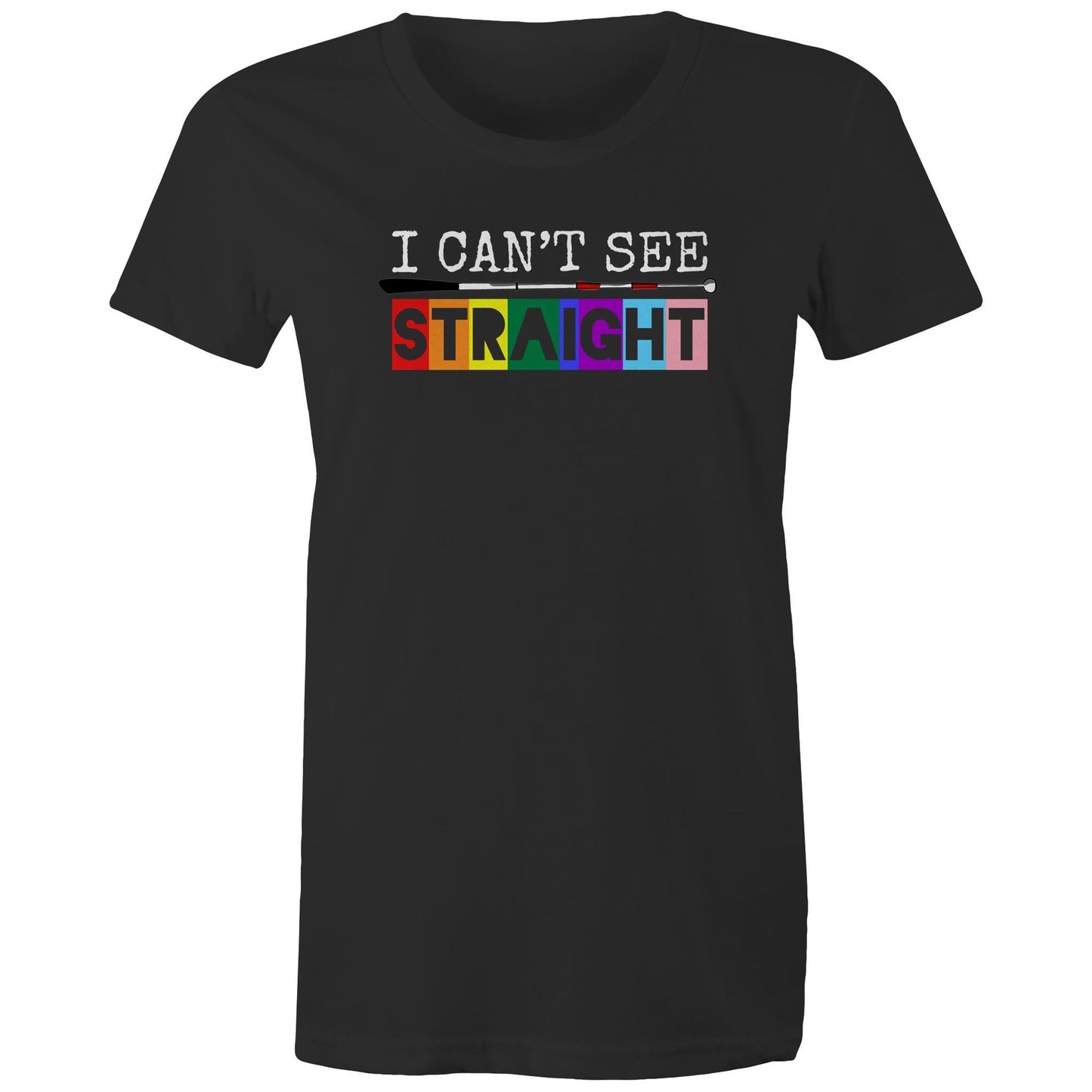 I Can’t See - STRAIGHT - Women's Maple Tee