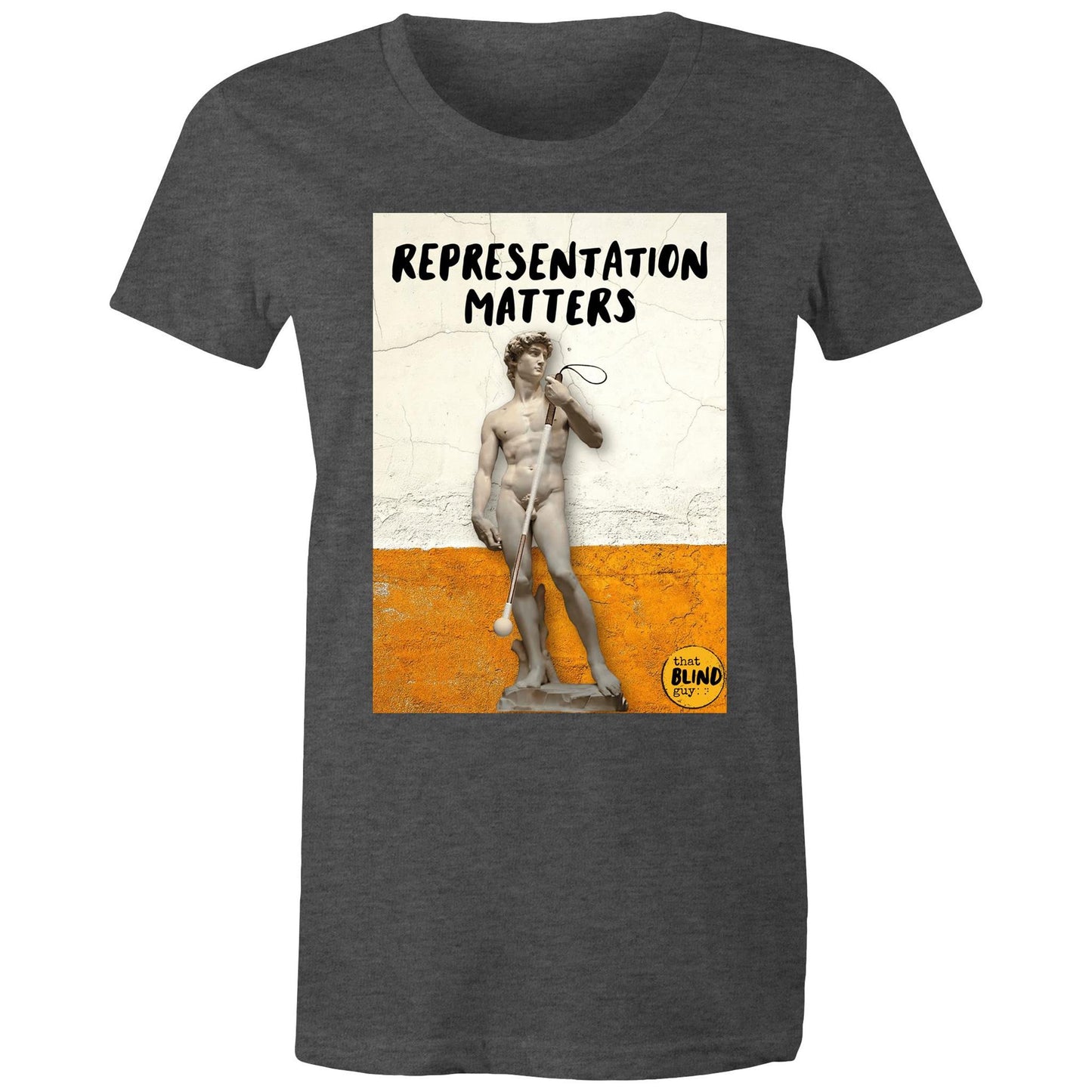 Representation Matters Statue of David - Women's Tee