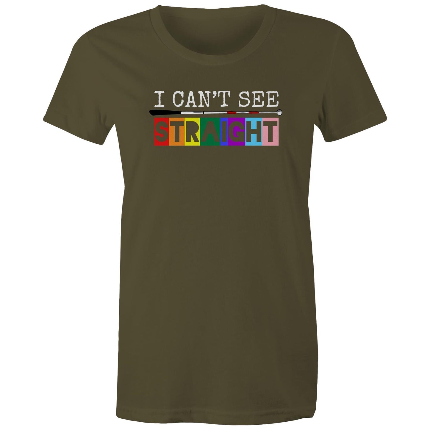 I Can’t See - STRAIGHT - Women's Maple Tee