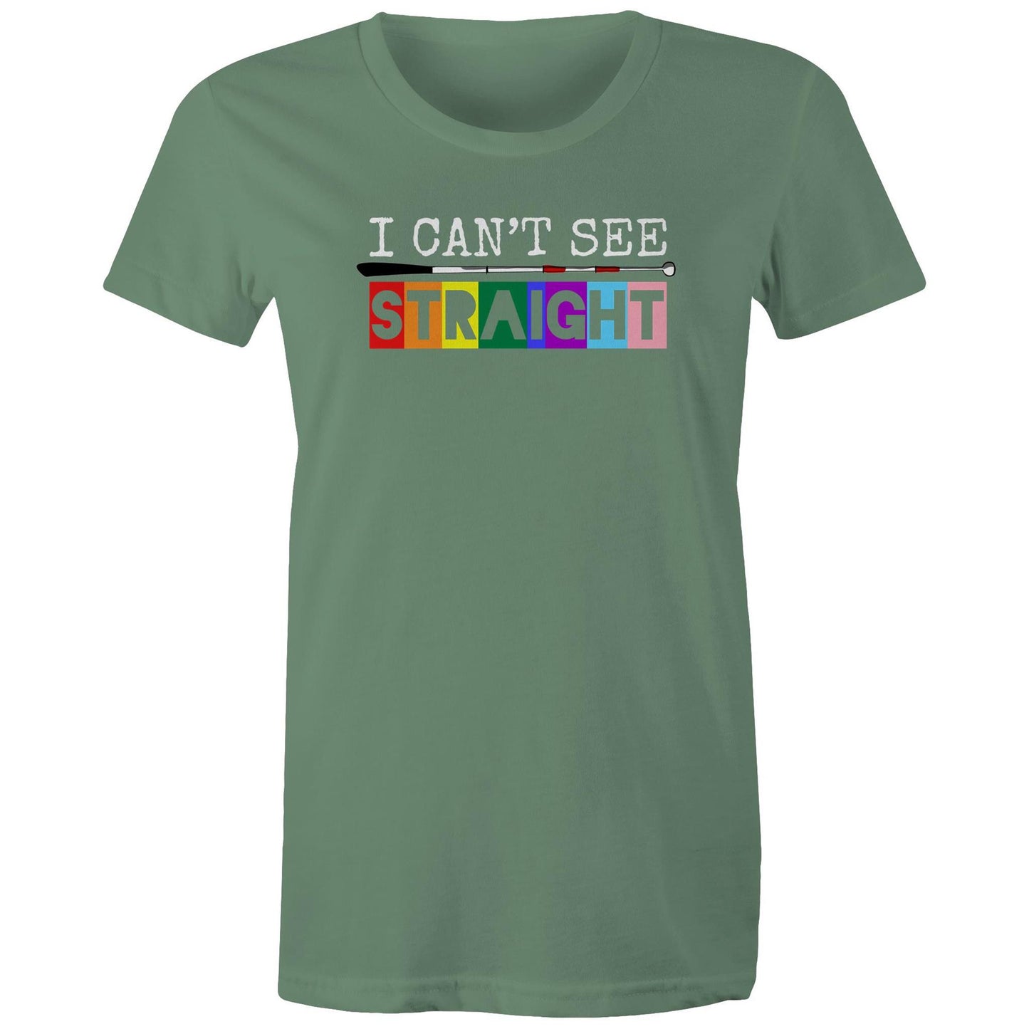 I Can’t See - STRAIGHT - Women's Maple Tee
