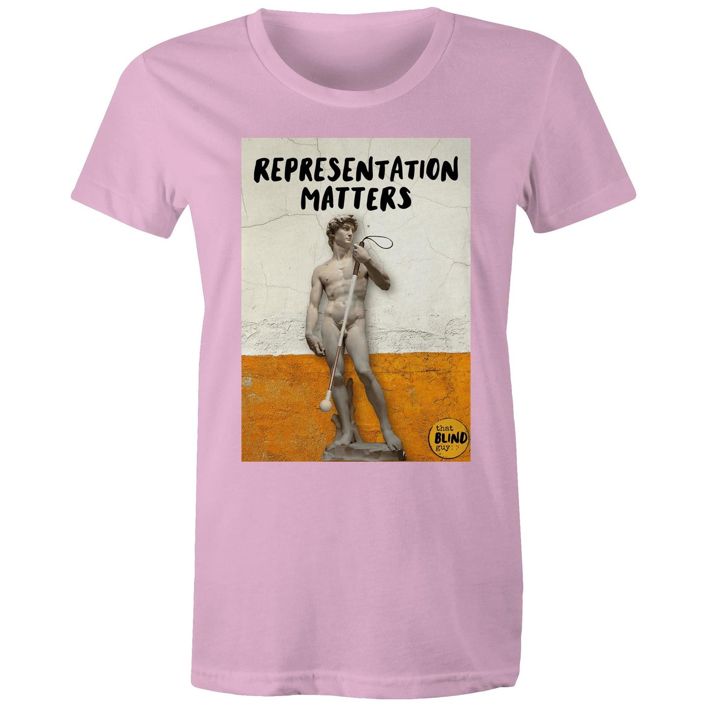 Representation Matters Statue of David - Women's Tee