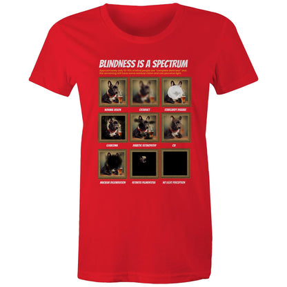 Framed Frenchie - Blindness Gallery - Women's Maple Tee