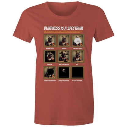 Framed Frenchie - Blindness Gallery - Women's Maple Tee
