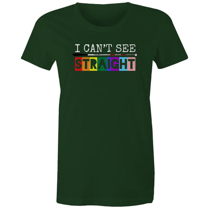 I Can’t See - STRAIGHT - Women's Maple Tee
