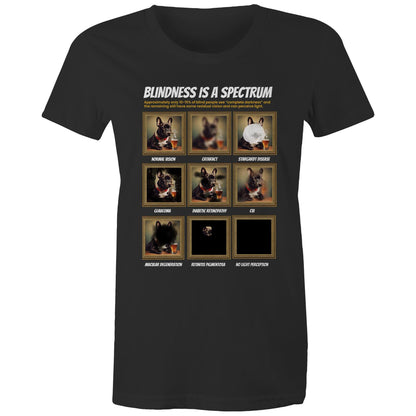 Framed Frenchie - Blindness Gallery - Women's Maple Tee