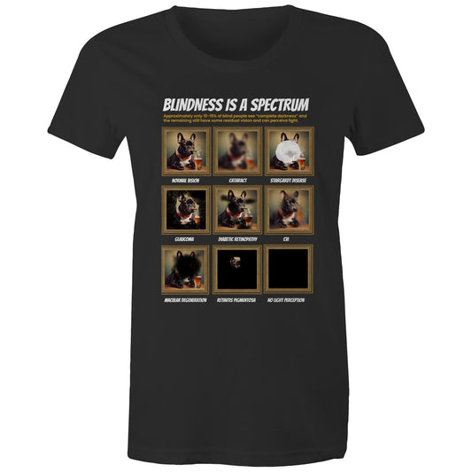 Framed Frenchie - Blindness Gallery - Women's Maple Tee
