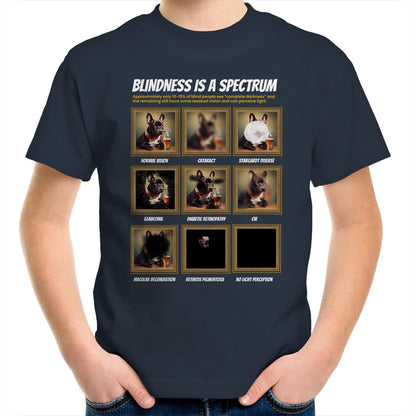French Bulldog Blindness Gallery Kids Youth T-Shirt