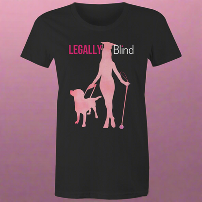 Legally Blind Graduate - Women's Maple Tee
