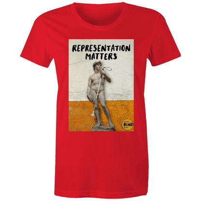 Representation Matters Statue of David - Women's Tee