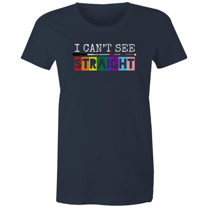 I Can’t See - STRAIGHT - Women's Maple Tee