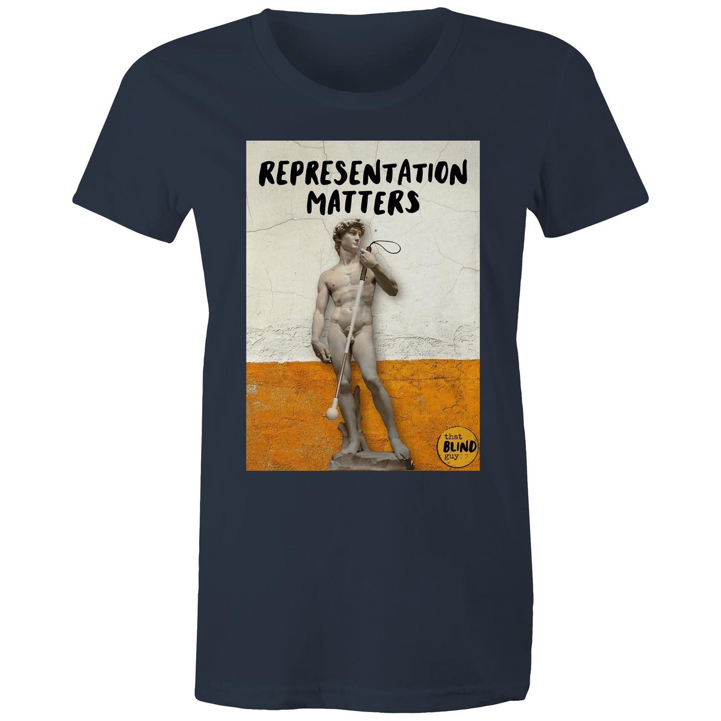 Representation Matters Statue of David - Women's Tee