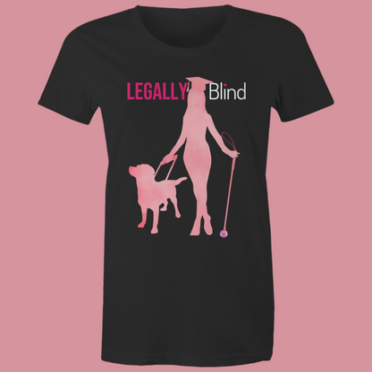 Legally Blind Graduate - Women's Maple Tee