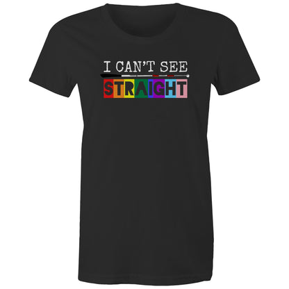 I Can’t See - STRAIGHT - Women's Maple Tee