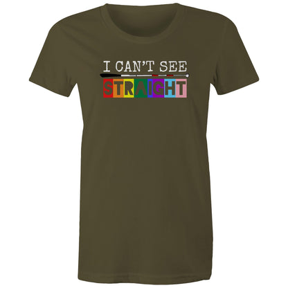 I Can’t See - STRAIGHT - Women's Maple Tee