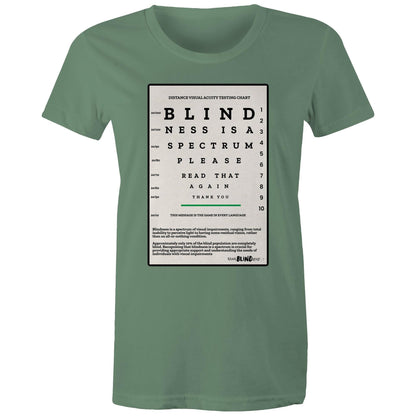 Eye Chart - Women's Maple Tee