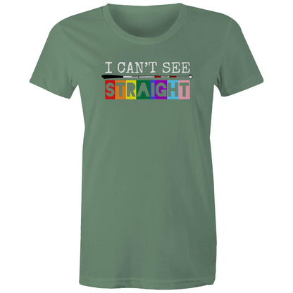 I Can’t See - STRAIGHT - Women's Maple Tee