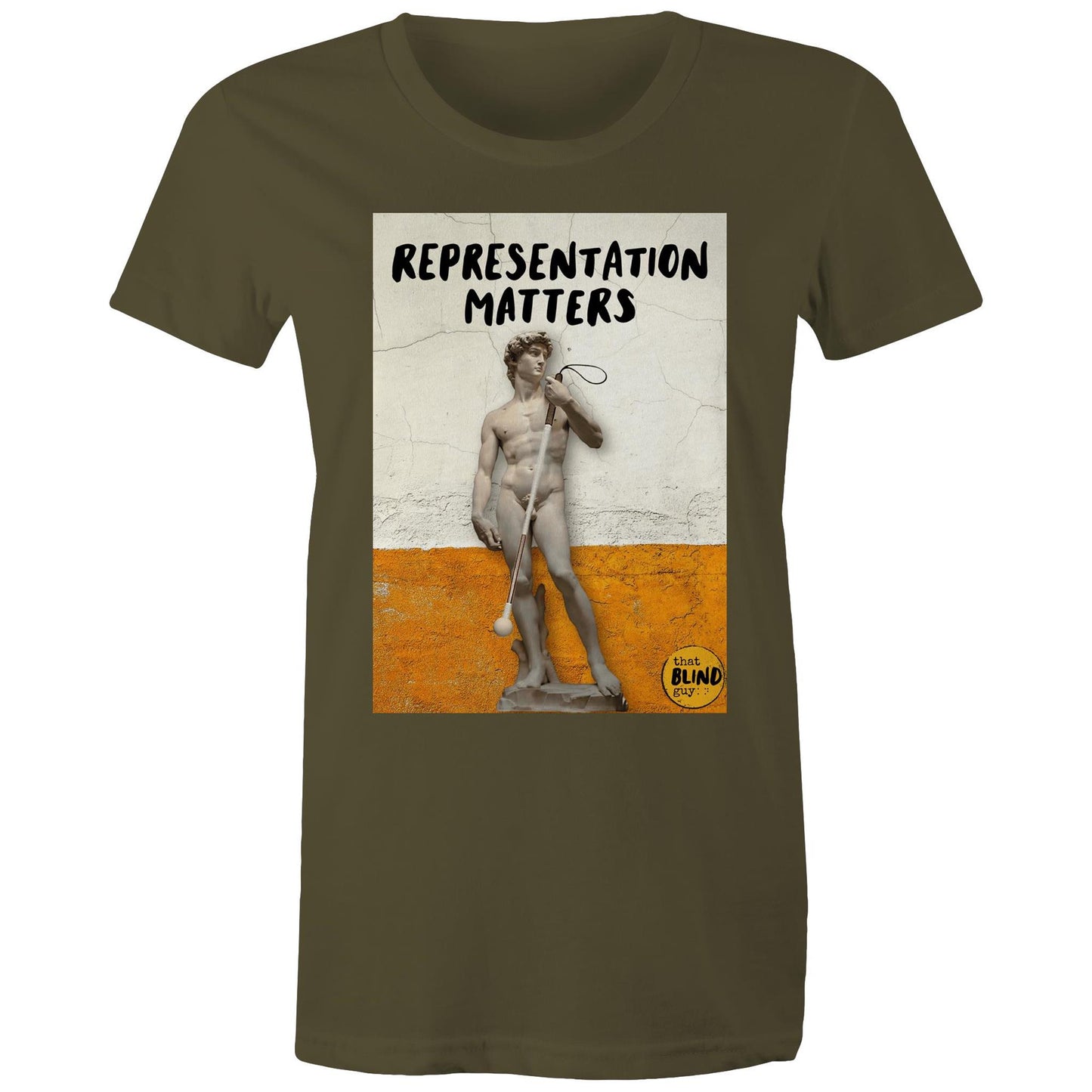 Representation Matters Statue of David - Women's Tee