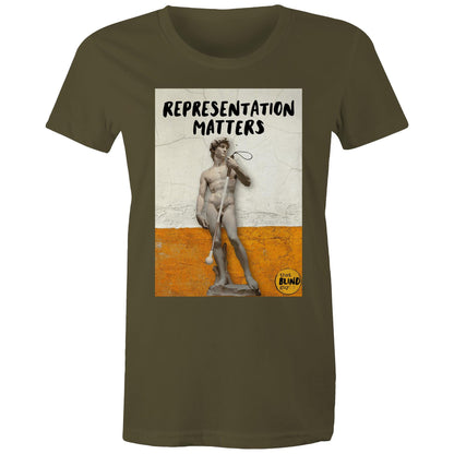 Representation Matters Statue of David - Women's Tee